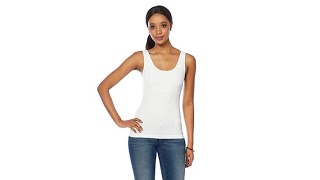 Rhonda Shear Seamless Tank with Shelf Bra 2pack [upl. by Dinsdale]