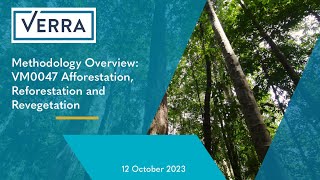 Methodology Overview VM0047 Afforestation Reforestation and Revegetation [upl. by Anica394]