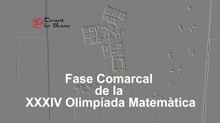 FASE COMARCAL XXXIV OLIMPIADA MATEMATICA IES TIRANT LO BLANC GANDIA [upl. by Auqemahs860]