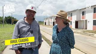 Estuvimos en la entrega de casas adjudicadas por las constructoras Construir SA y Rubio Promotores [upl. by Einalam]