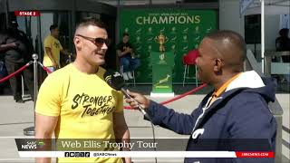 RWC 2023  Web Ellis Trophy Tour receive a warm welcome in Gqeberha [upl. by Walke]