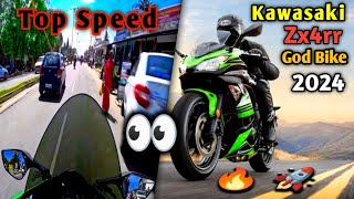 God Bike Ninja 400 Ride Review  Kawasaki Zx4rr Top Speed  motorcycle review  zx4rr [upl. by Namhcan]