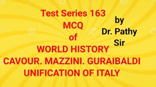 Unification of Italy l World History l SSB l PGT l CPET l by Pathy sirpathyeducation [upl. by Luzader]