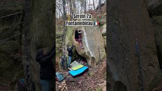 Serein 7a restant du long rocher escalade Fontainebleau bouldering [upl. by Alyahs]