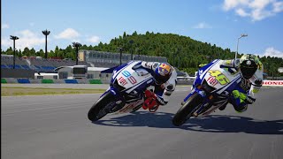 Jorge Lorenzo vs Valentino Rossi Motegi japaneseGP MotoGP epic battle [upl. by Yensehc927]