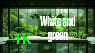 Green and White Home Décor Stylish Design amp Relaxing Music [upl. by Eteragram479]