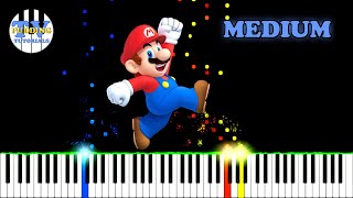 Super Mario Bros Ground Theme  Koji Kondo  Piano Tutorial  Medium [upl. by Ivon]