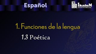 Tema 13 Función Poética Licenciatura [upl. by Enimrac]