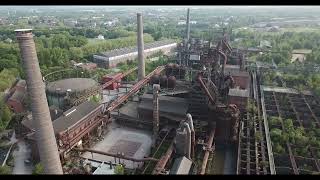 Landschaftspark DuisburgNord 🇩🇪 Drone Aerial 4K  Germany Deutschland Duitsland [upl. by Anatolio]