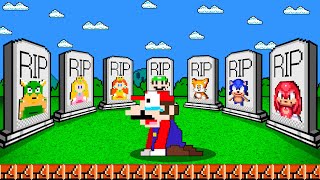 All Mario Team RIP Sorry Luigi Princess Peach amp Sonic Family  Please Come back Game Animation [upl. by Bearce]