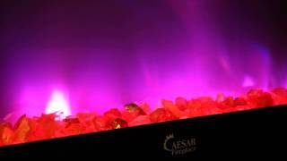 Caesar Elite Linear Recessed Multicolor Flames Electric Fireplace Product Showcase A Series [upl. by Emma]