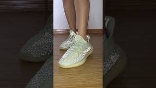 First Look Yeezy Boost 350 V2 Cloud White Reflective On Feet Review [upl. by Tamsky]