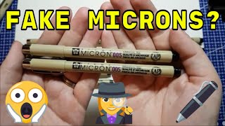 Fake Microns Fineliner Review for Inktober amp Avoiding Counterfeits [upl. by Balcer]