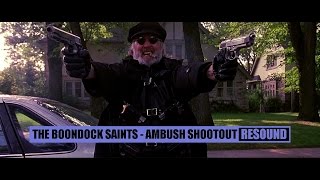 The Boondock Saints  House Shootout Scene  ReSound  1080p [upl. by Eserahc656]