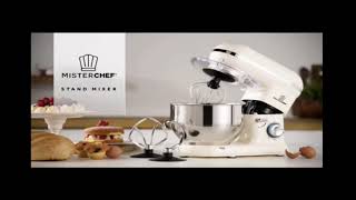 MisterChef Pro Food 1600W 55L Stand Mixer  Cream [upl. by Halda874]