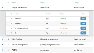 FileMaker Accordion Tables  Nested portals [upl. by Allerie]