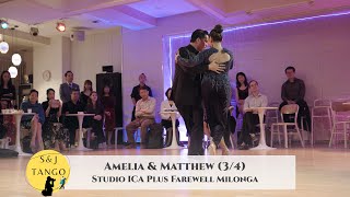 Amelia amp Matthew  Farewell Milonga Studio ICA Plus  34  Mi Vieja Linda Sexteto タンゴ 탱고 [upl. by Orv]