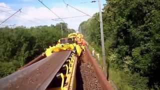 Automatic ballast conveyor belt CB15 for wagons loading [upl. by Nathanson]