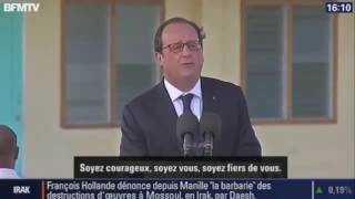 Francois Hollande parle anglais [upl. by Ornstead]