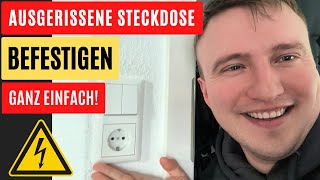 DIY Elektro Ausgerissene Steckdose befestigen amp Geheimtipp zur Reinigung [upl. by Lowe]