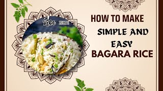 Easy and simple Bagara rice 🍚 recipe [upl. by Atkins690]