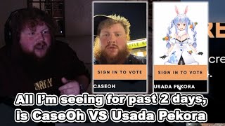 CaseOh honest opinion on him vs Pekora at Creator of the Year category [upl. by Aneehsit]