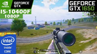 GTX 1650 4GB AND 10400f I5  Test Pubg Mobile Gameply in Game 90 FPS Erangel [upl. by Saddler]