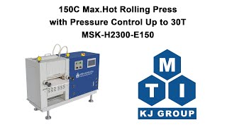 150C Max Hot Rolling Press 12 Width with Pressure Control Up to 30T  MSKH2300E150 [upl. by Nnylyrehc]