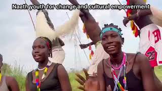 together with naath nuer culture dancing with a youth and girl walking together with unitys [upl. by Ainak]