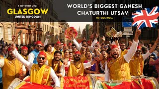 Worlds Biggest Ganesh Chaturthi Celebrations Outside India  Glasgow United Kingdom [upl. by Deedee]