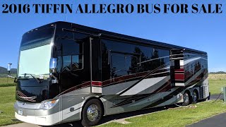 2016 TIFFIN ALLEGRO BUS 45OP TOUR FOR SALE BY OWNER 310000 [upl. by Longmire]