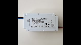 Triac Dimmable Led Driver Not Flicker PFC 095 Output 18W [upl. by Hana]