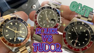 Comparison Rolex GMTMaster II 16760 vs Tudor Black Bay GMT [upl. by Novyad]