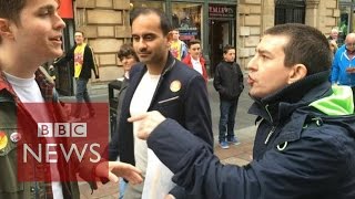 Scottish independence So much emotion on the streets  BBC News [upl. by Adehsar796]