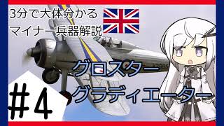 【8分ぐらいで大体分かるマイナー兵器解説4】グロスター・グラディエーター【アリアルさん解説】 [upl. by Ardena]