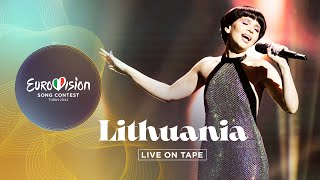 Monika Liu  Sentimentai  Lithuania 🇱🇹  Live On Tape  Eurovision 2022 [upl. by Otcefrep715]