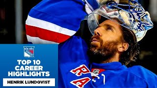 Henrik Lundqvists Top 10 Career Saves [upl. by Aneekahs600]