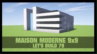 TUTO  COMMENT CONSTRUIRE UNE MAISON MODERNE 9X9 DANS MINECRAFT [upl. by Shellans]