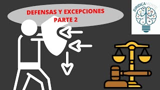 DEFENSAS Y EXCEPCIONES PARTE 2  Litispendencia  Pago  Compensación  Legitimación  Obscuridad [upl. by Burger]