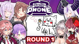 【ALL POV】Gartic Phone Collab Highlights  1st Round【GARTIC PHONE】 [upl. by Eseerehc]