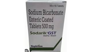 Sodarik GST Tablets Sodium Bicarbonate Enteric Coated Tablets 500 mg [upl. by Trammel197]