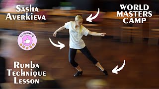 Sasha Averkieva  Rumba Latin Dance Lesson  World Masters Camp [upl. by Nitram]