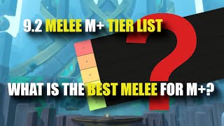 What Is The BEST Melee For M  Patch 92 Melee M Tier List [upl. by Azil]