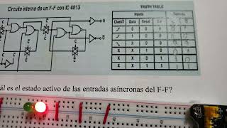 Flipflop tipo D IC 4013 [upl. by Amerak]