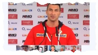 Press conference Wladimir Klitschko vs Mariusz Wach [upl. by Ynnhoj225]