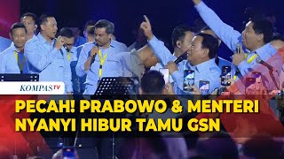 FULL Pecah Prabowo Bareng Menteri Nyanyi Hibur Tamu Acara Gerakan Solidaritas Nasional [upl. by Xavier]