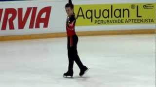 Finlandia trophy 2012 Misha GE SP kissampcry [upl. by Mallina]