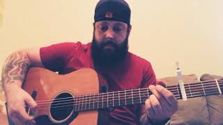 Broken Halos Chris Stapleton Acoustic Cover [upl. by Ardelia]