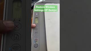 Remove All Previous Network Settings From HP Deskjet Printer All Models printer hp [upl. by Petronille103]