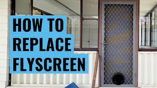 How to replaceinstall Flyscreen Mesh  DIY [upl. by Okin664]